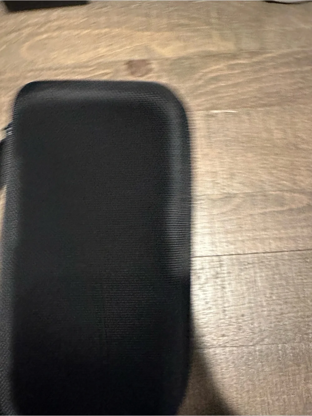 Khanka Black Zippered Hard Shell Accessory Case